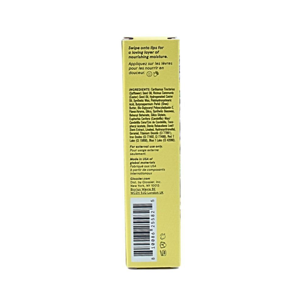 Close-up of application demonstrating lavender-tinted balm for daily moisture