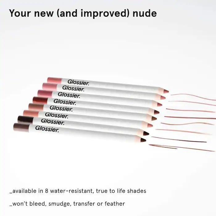 Glossier Bit Lip Liner precision outline for clean lines.