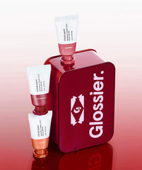 Glossier Cloud Paint Afterglow mauve swatch for soft-focus radiance.