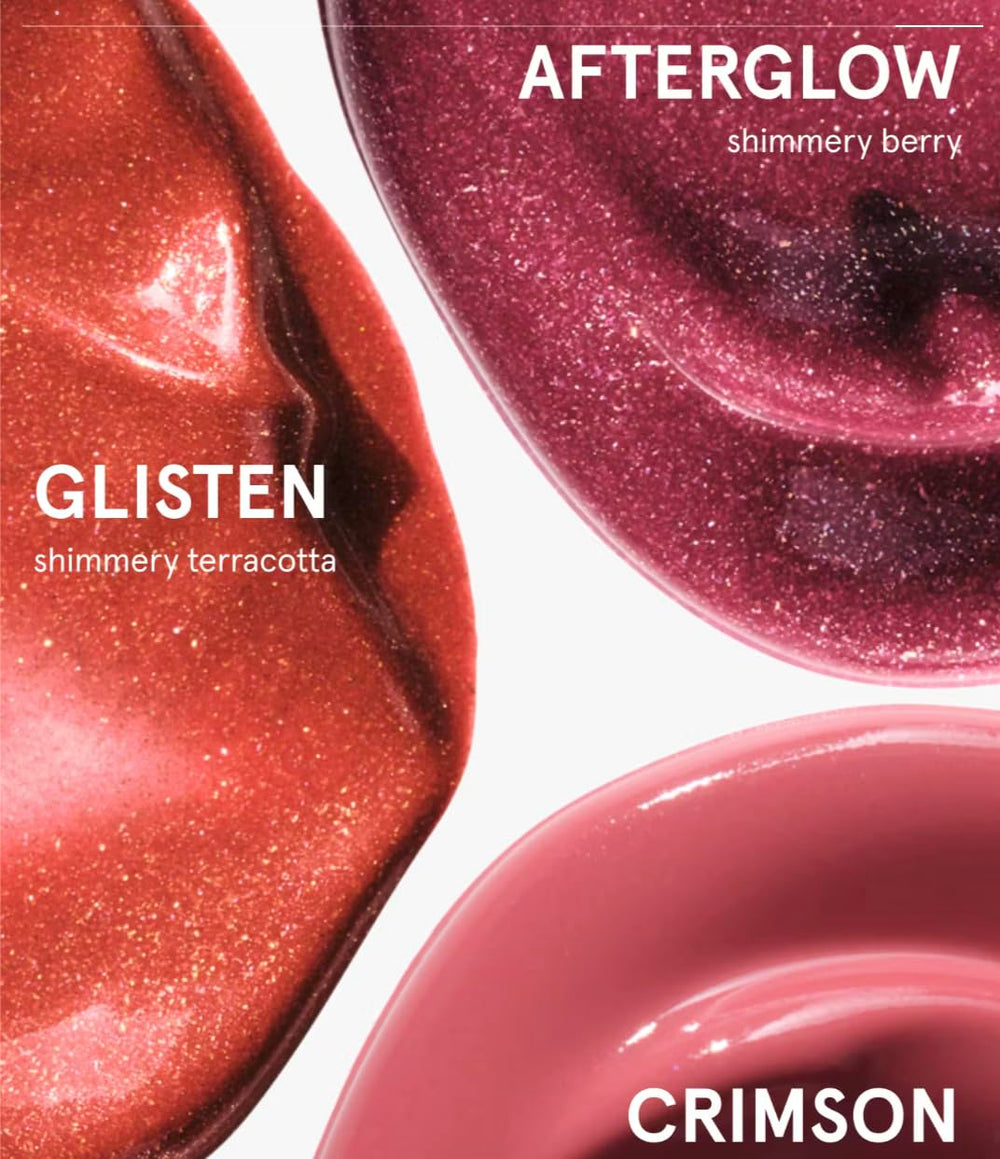Glossier Cloud Paint Trio holiday tin packaging for gifting and display.
