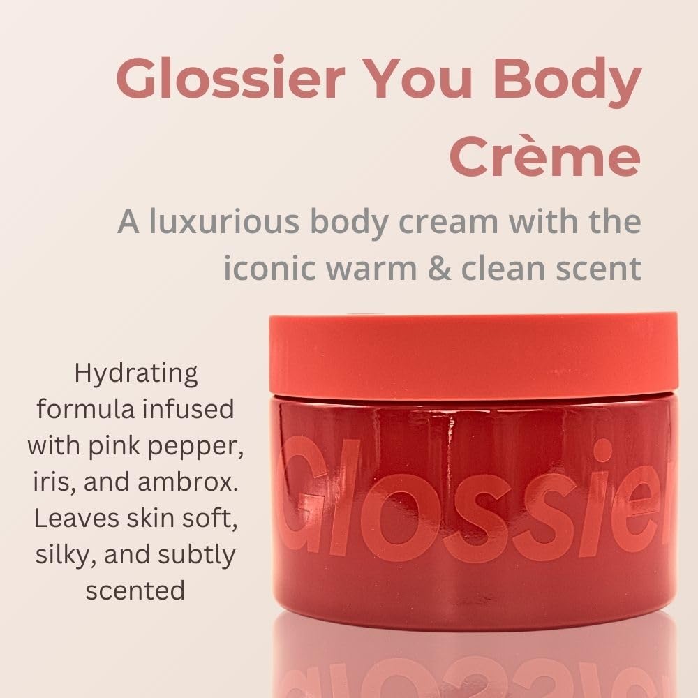 Glossier You Creme De You 215 ml bottle cap close up for precise use