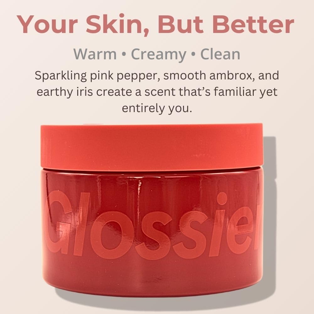Close up of the creamy texture of Glossier You Creme De You