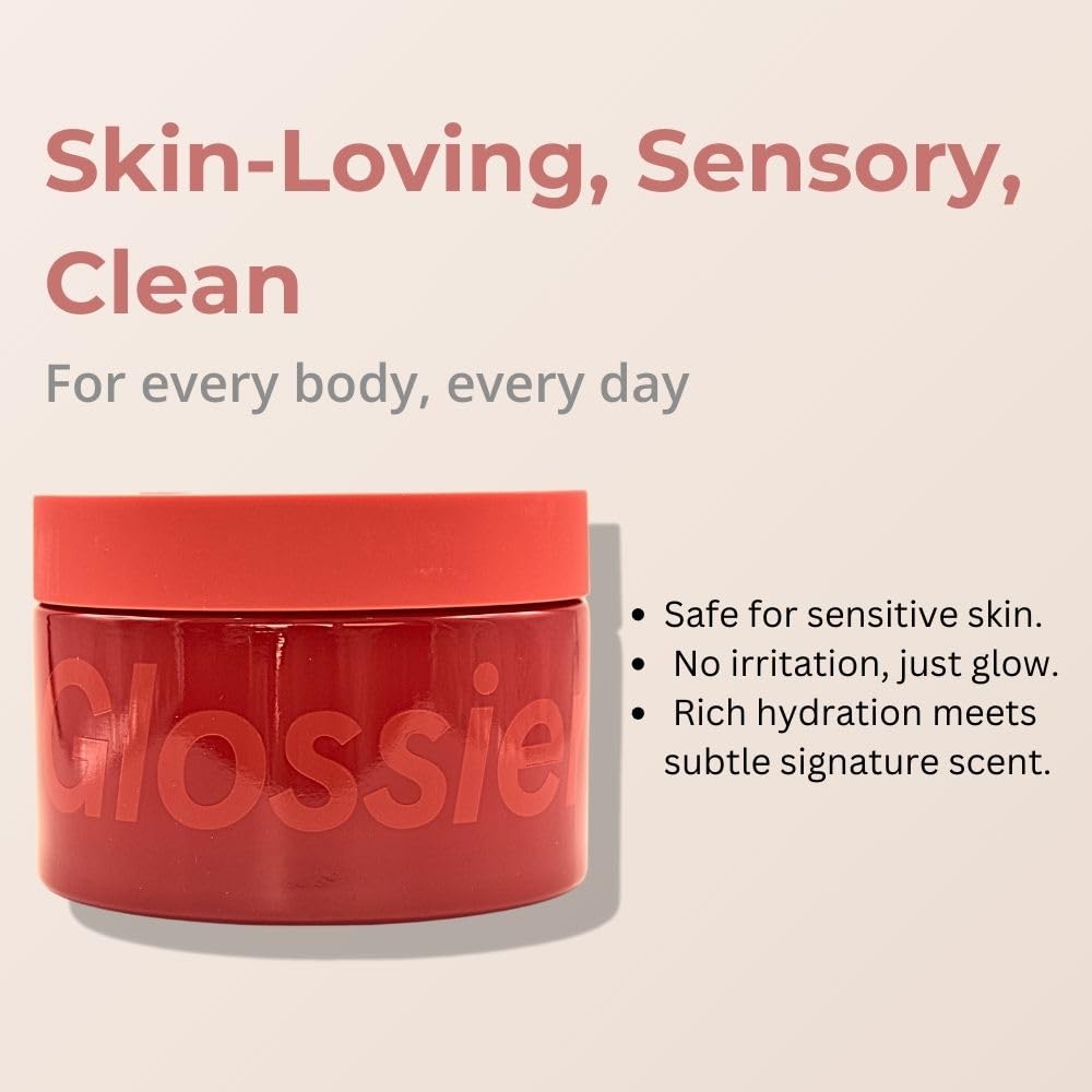 Product shot of Glossier You Creme De You 215 ml on a shelf