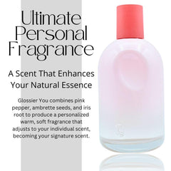 Glossier You EDP XL bottle cap closeup, showcases travel-friendly closure.