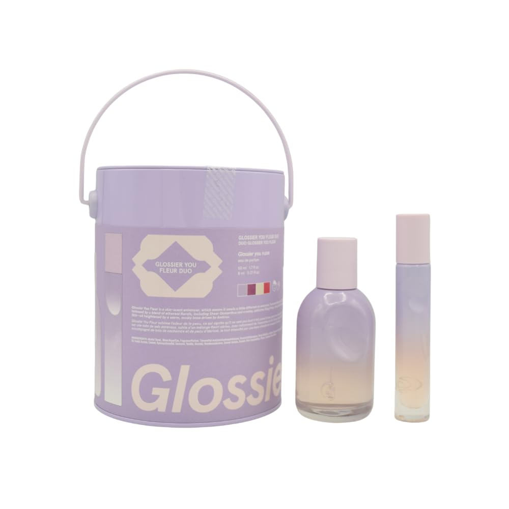 Glossier You Fleur bottle with thumbprint indent, ideal for a personal, gift-ready fragrance.