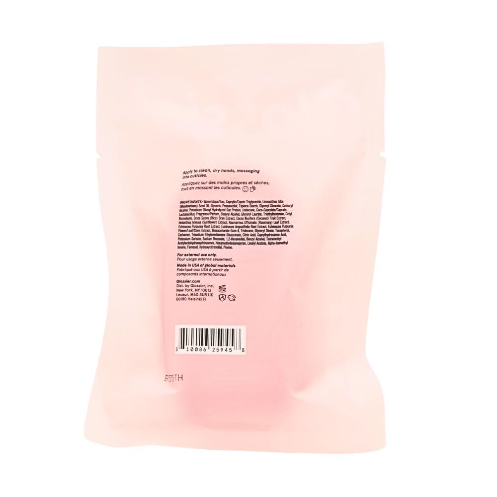 Close up of Glossier You scent notes with pink pepper, iris and ambrox elements