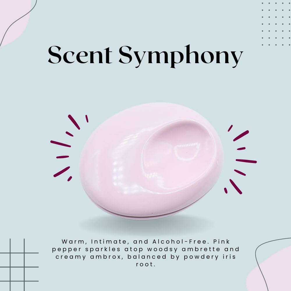 Glossier You Solid Perfume pink enamel finish highlights premium packaging.