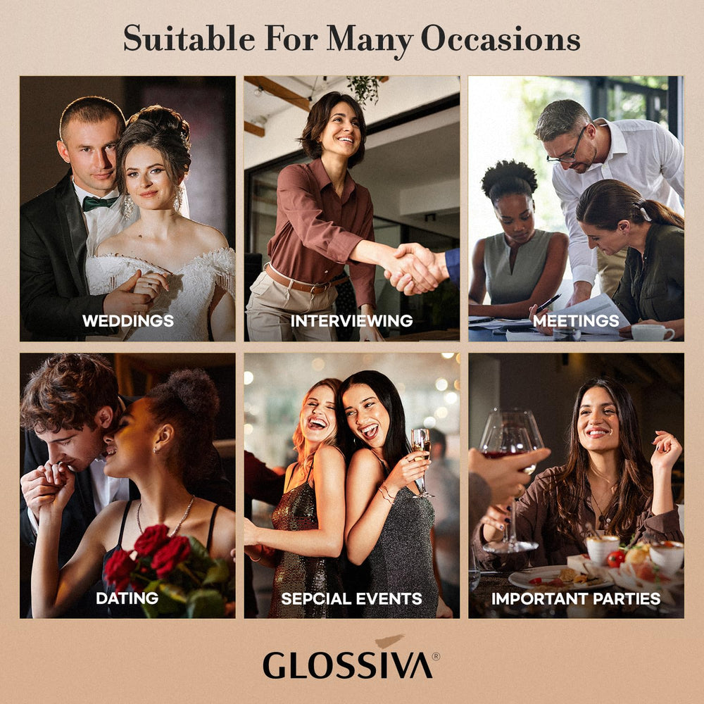Glossiva concealer applied to dark spots and scars for quick concealment