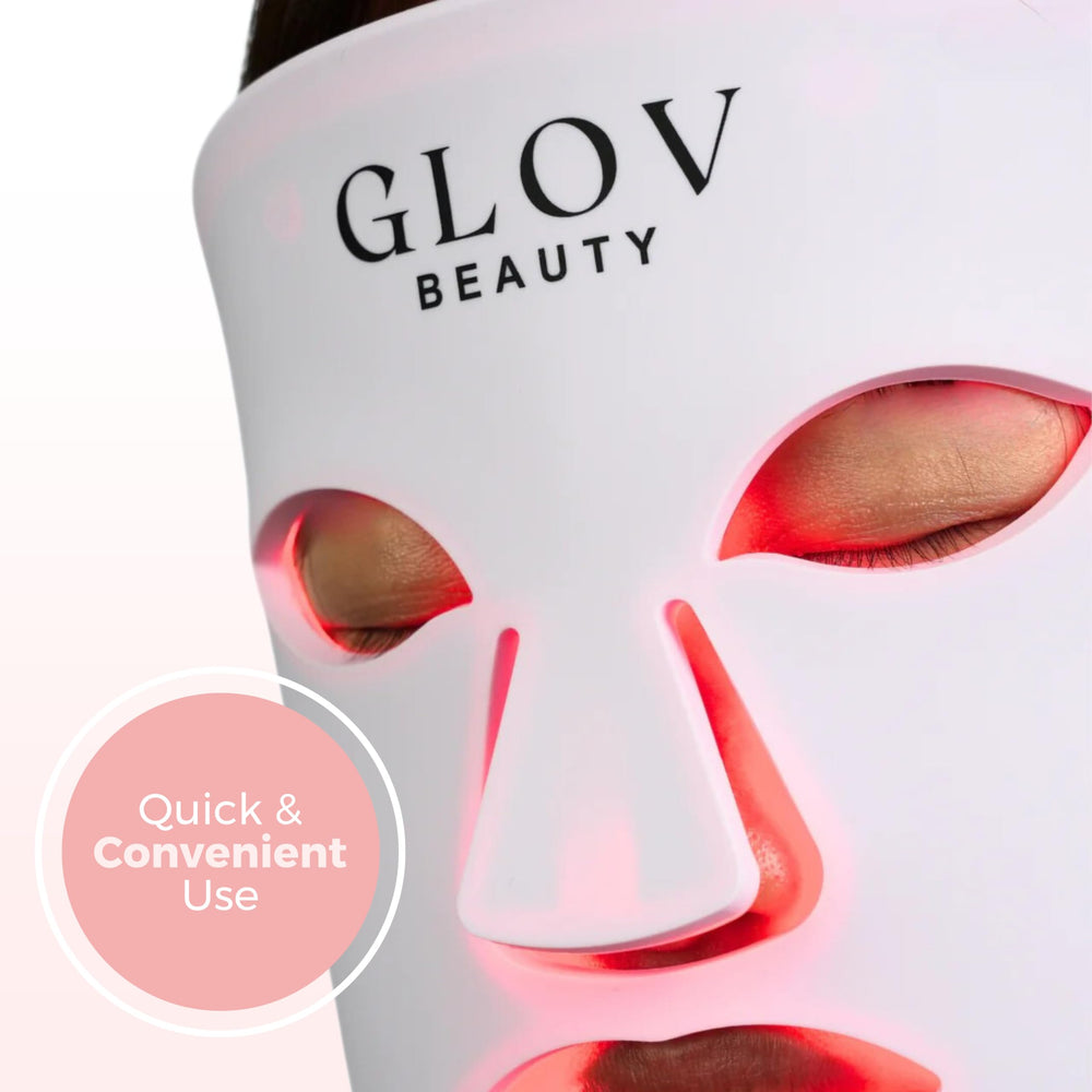 Glov Beauty silicone frame provides soft, flexible fit.