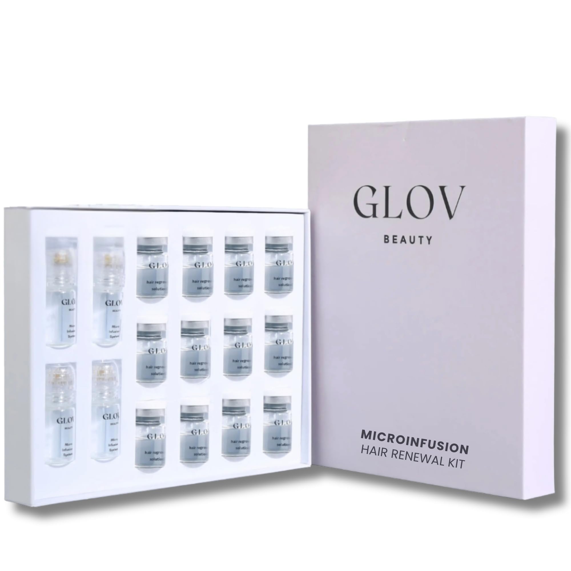 Glov Beauty micro stamp 0.25mm gold for precise scalp hydration.