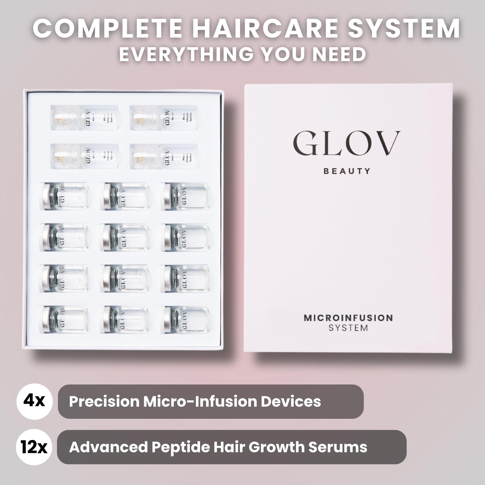 Glov Beauty peptide serum ampoule 5ml enhances scalp nourishment.