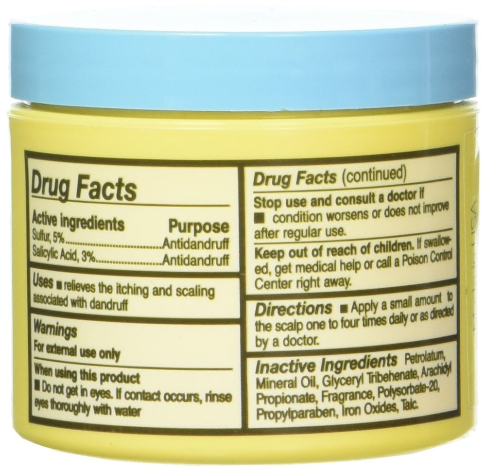 Glover's Medicated Ointment application-scalp demonstrates soothing relief for irritated scalp.