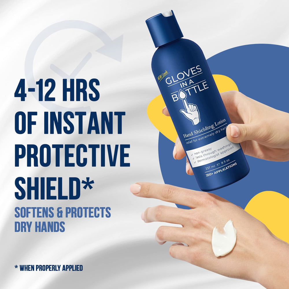 Gloves In A Bottle shielding lotion pack of 2, convenient unscented protection