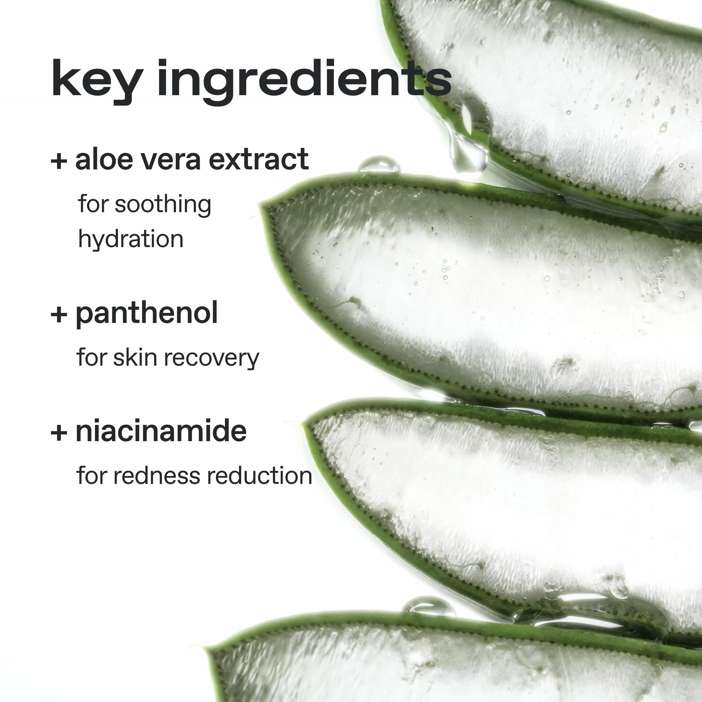 Glow Aloe Hydrogel Mask sheet-detail highlights thin, breathable hydrogel layers.