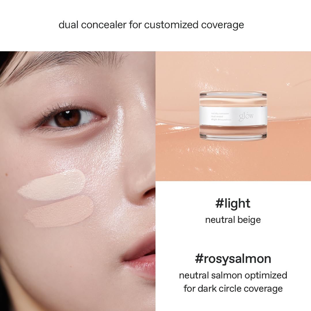 Hydrated Glow concealer with oil–powder balance for long-lasting wear.