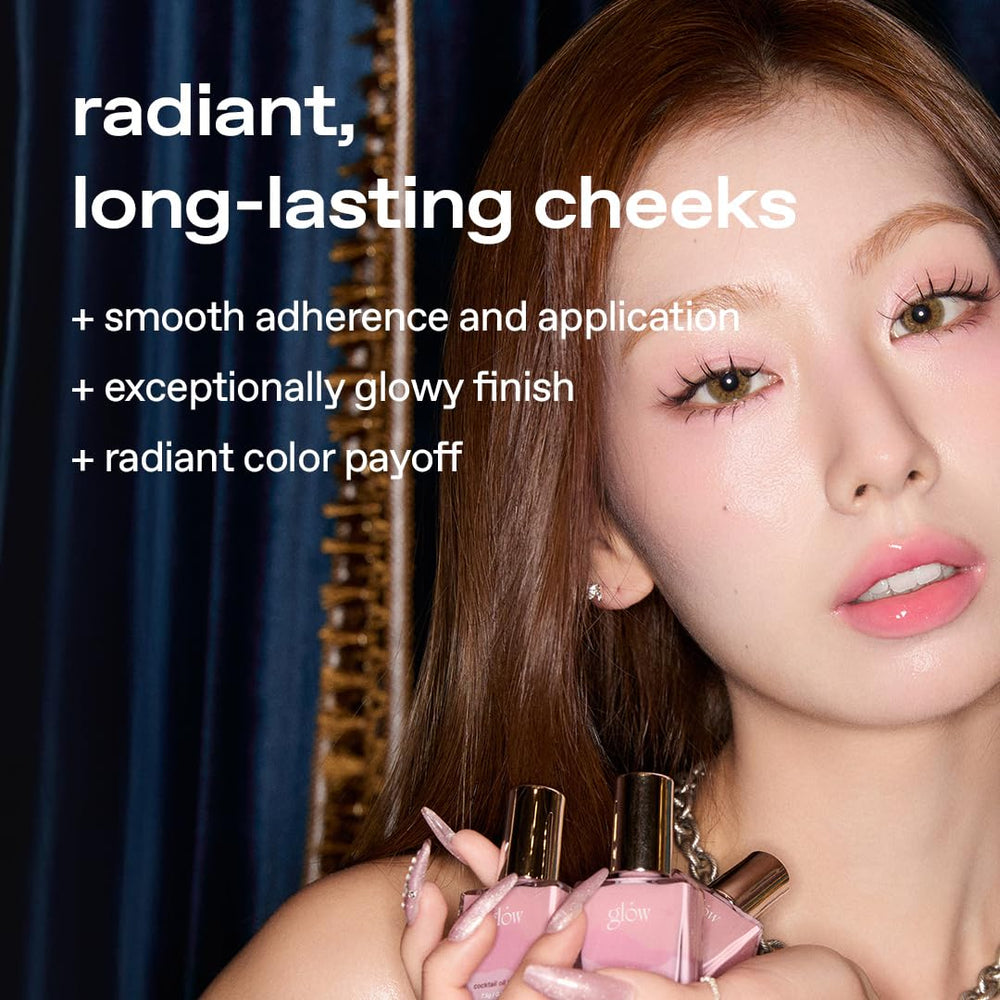 glow liquid blush dewy finish smooths skin with nourished glow