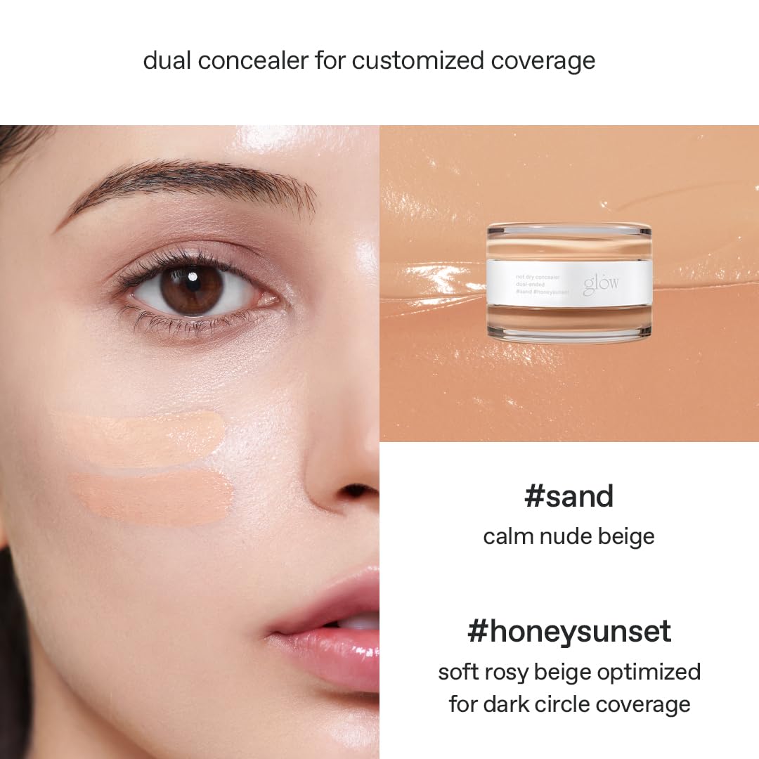 Glow Not Dry Concealer texture detail with smooth finish.