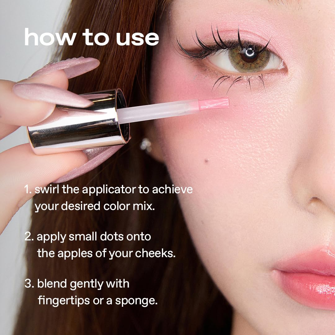 Glow PurpleFlame on-skin glow demonstrates long-lasting dewy finish.