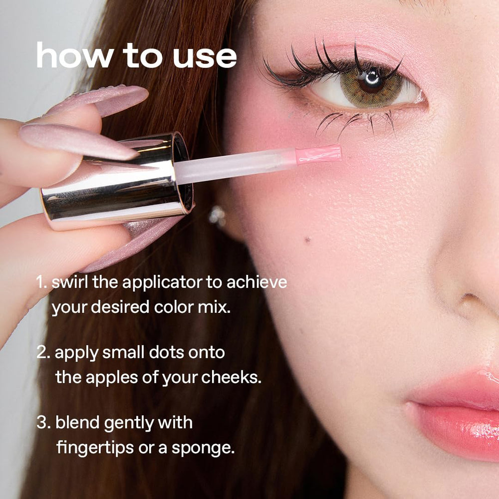 Glow PurpleFlame on-skin glow demonstrates long-lasting dewy finish.