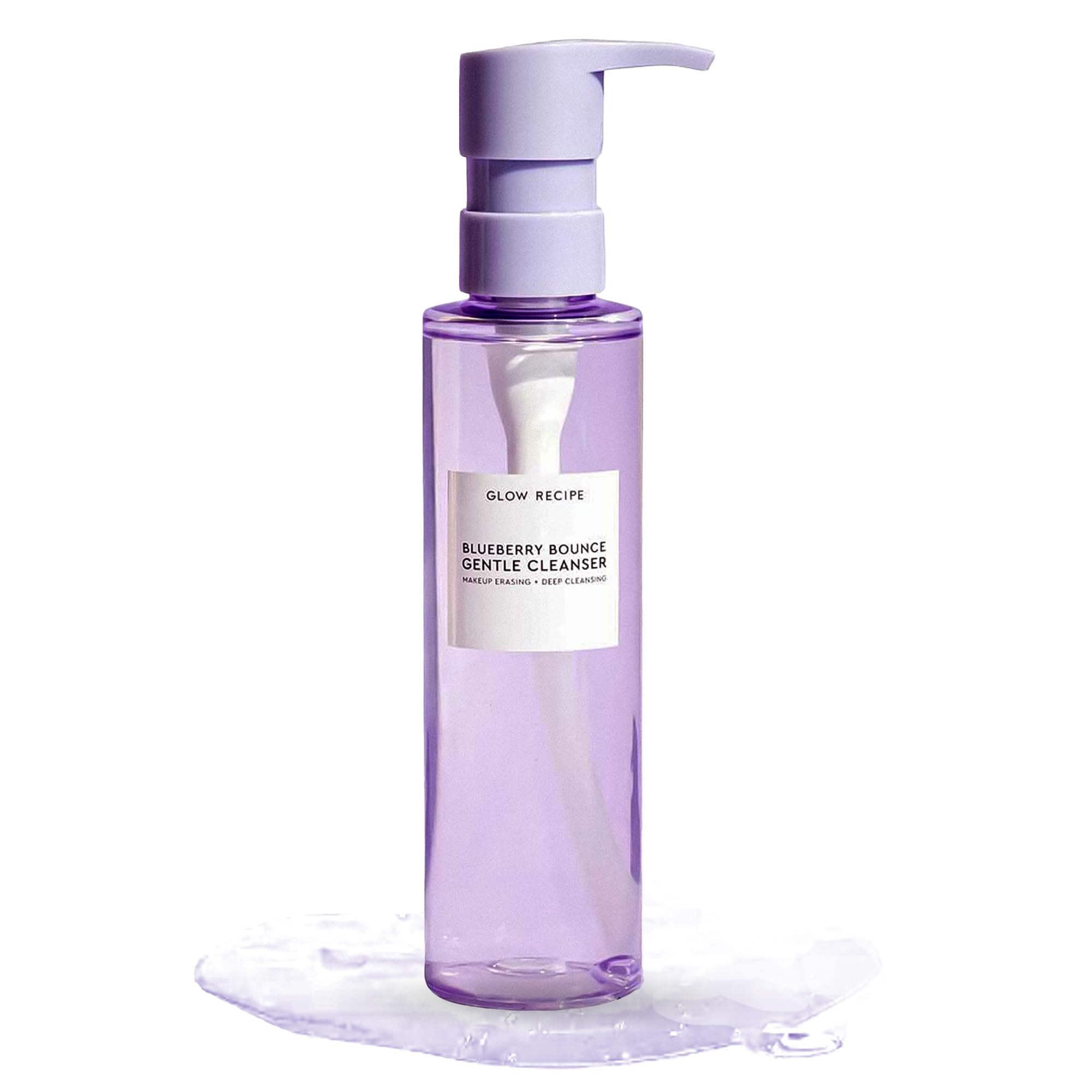 Glow Recipe Blueberry Bounce bottle pour for gentle cleansing and hydration.