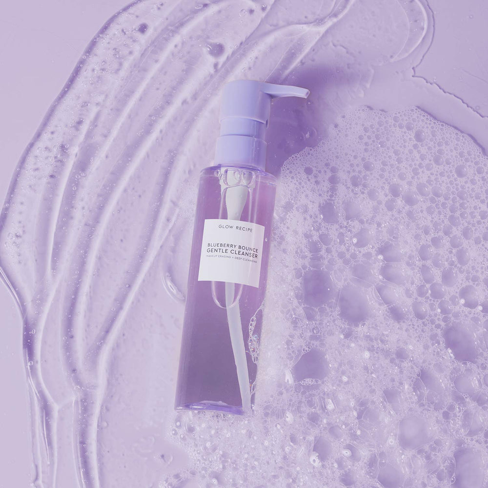 Glow Recipe Blueberry Bounce pore-refinement close-up for smoother texture.