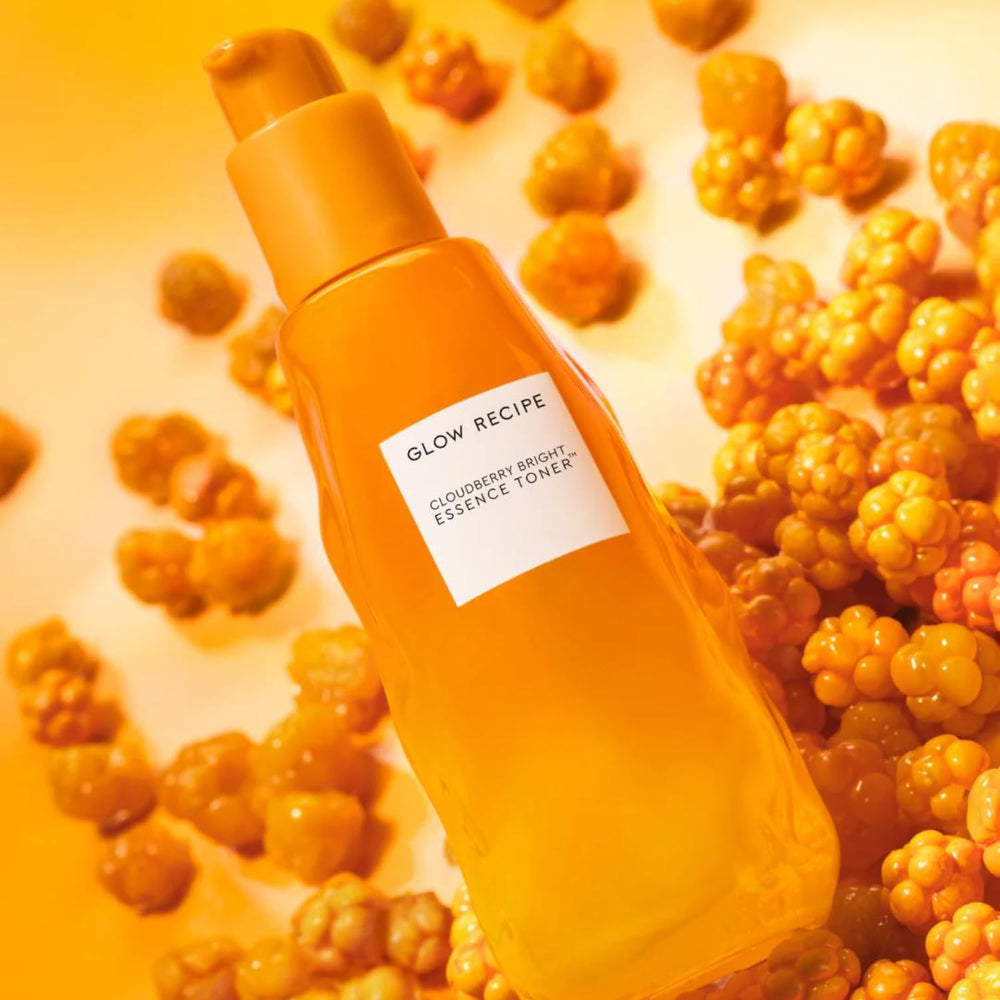 Glow Recipe Cloudberry Essence bottle provides lightweight hydration and even tone.