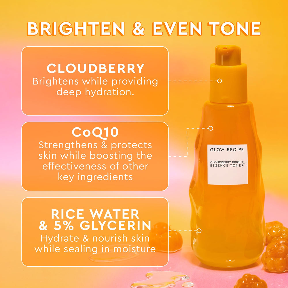 Glow Recipe CoQ10 face toner travel bottle supports absorption for a refreshed look
