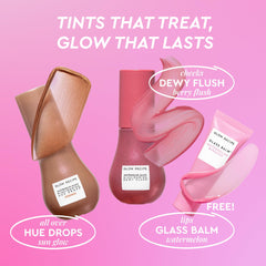 Glow Recipe Dewy Flush Berry blush in full size for a natural flush
