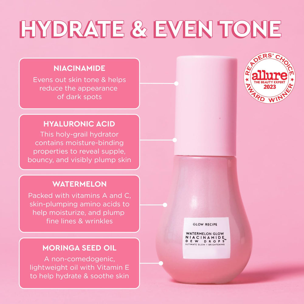Glow Recipe dewy gel texture serum highlights lightweight hydration