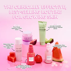 Glow Recipe Watermelon Glow Niacinamide Glow Drops add dewy radiance.