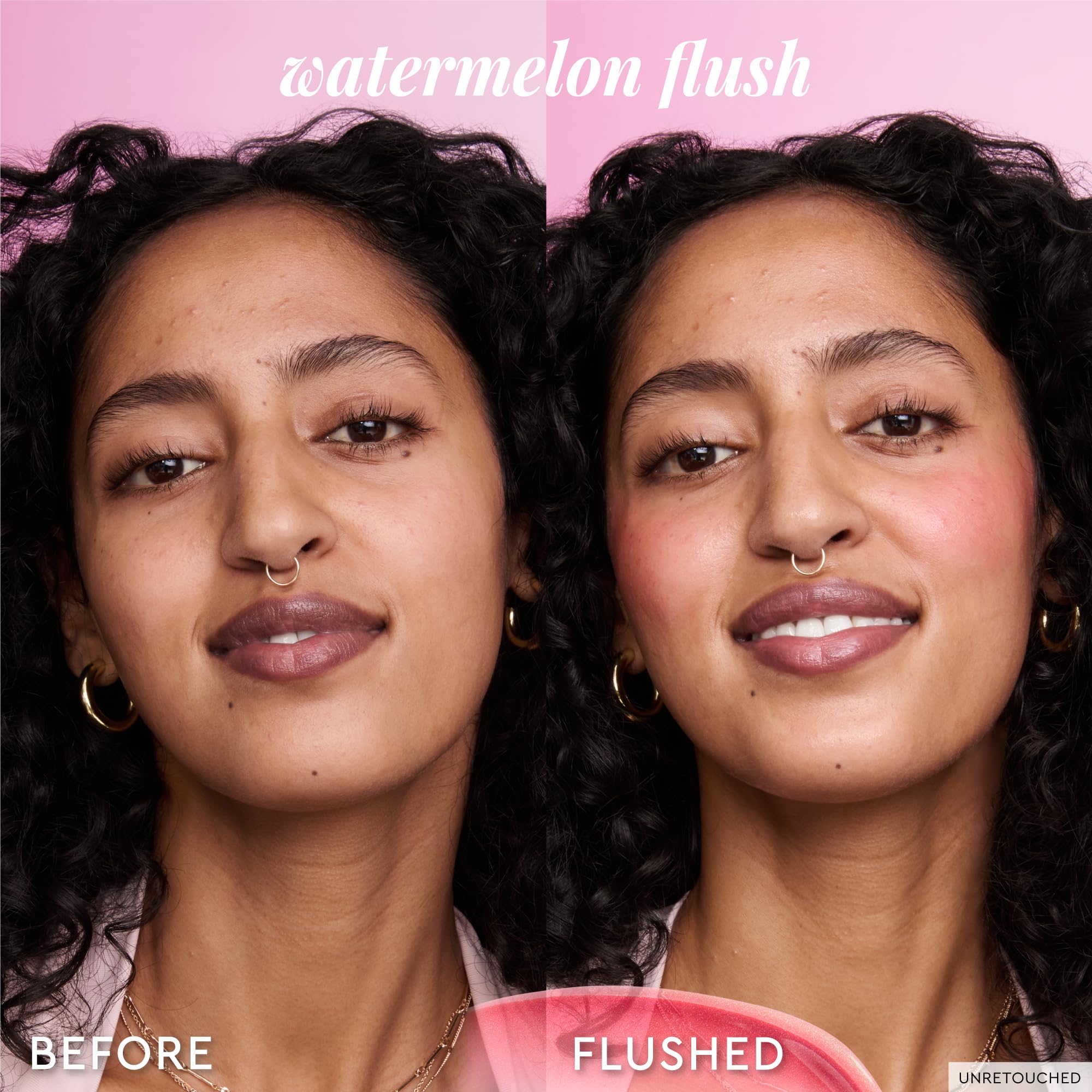 Cheek glow with Glow Recipe Niacinamide Dewy Flush serum