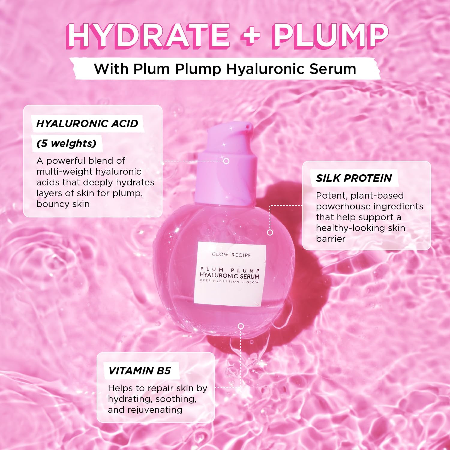 Glow Recipe Plum Plump cream jar with non‑greasy hydration in view.