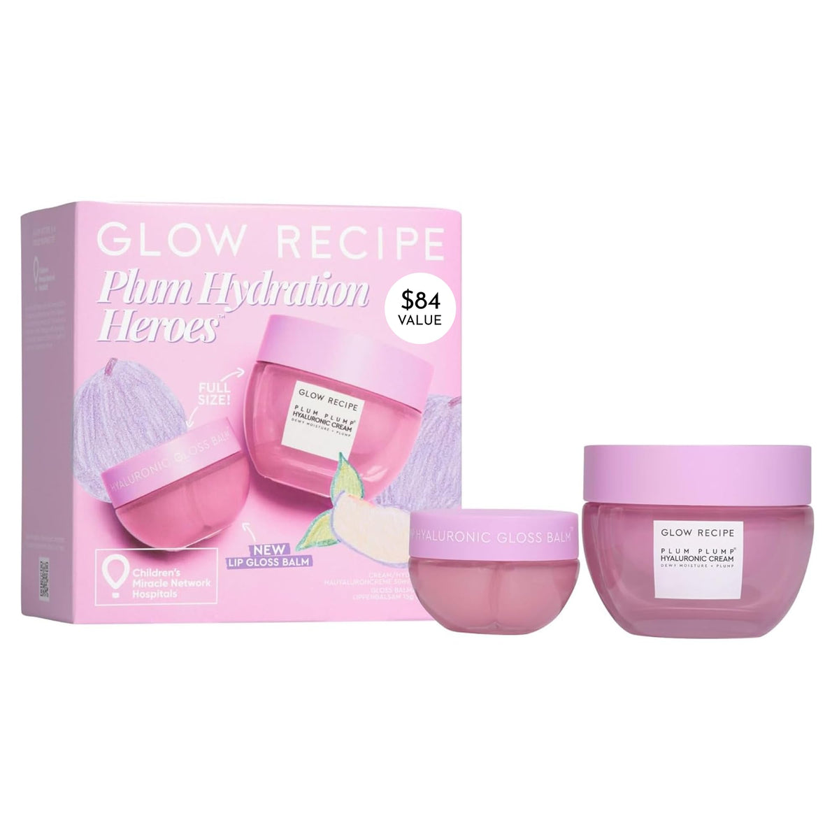 Glow Recipe Plum Plump Hyaluronic Cream bottle close-up showing packaging and hydration benefits