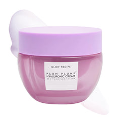 Glow Recipe Plum Plump jar closed, hydrating daily moisturizer for a luminous glow