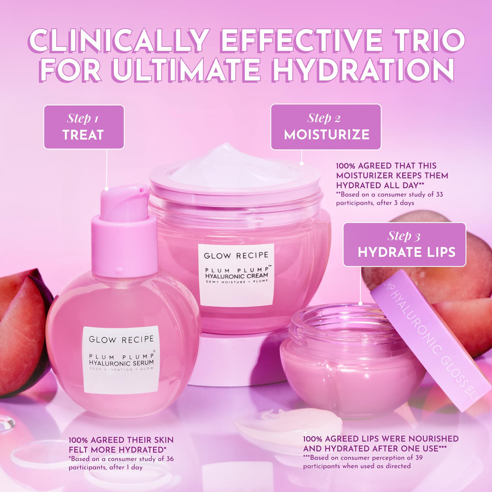 Glow Recipe Plum Plump with serum pairing for added hydration.