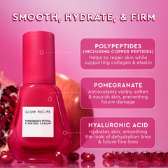Glow Recipe pomegranate copper peptides serum dispensing pump for easy application