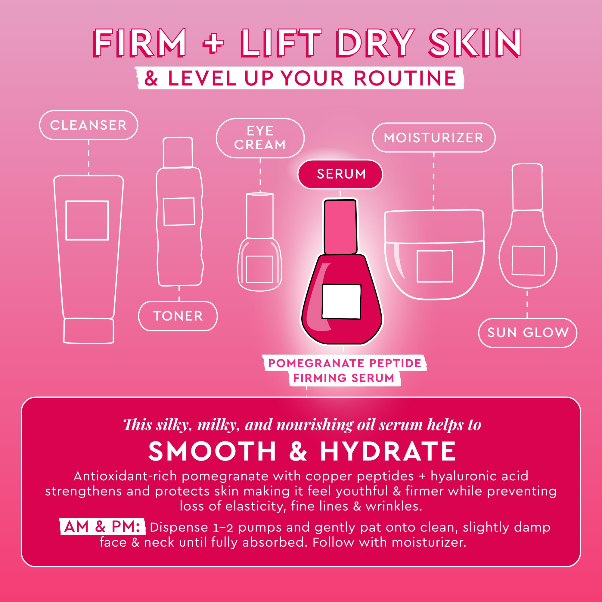 Glow Recipe pomegranate ingredients label with antioxidant-rich formula