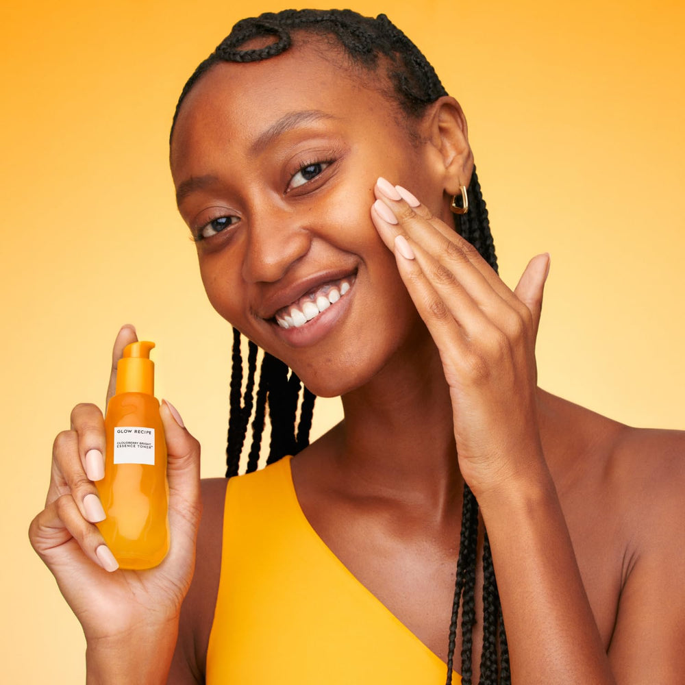 Glow Recipe Rice Water hydration image emphasizes refreshing moisture for skin.