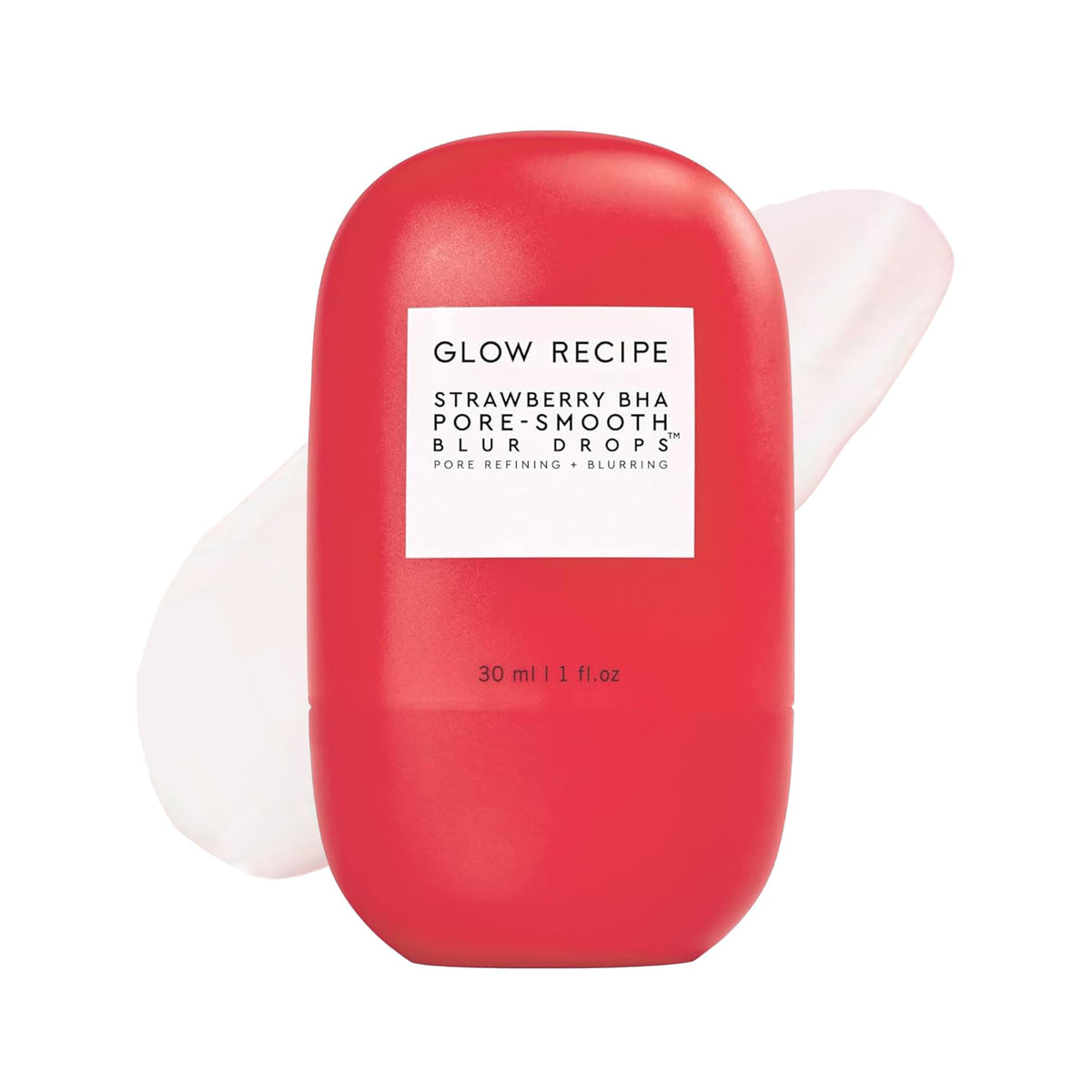 Glow Recipe Strawberry BHA Serum pump bottle for a smooth, oil-free finish.