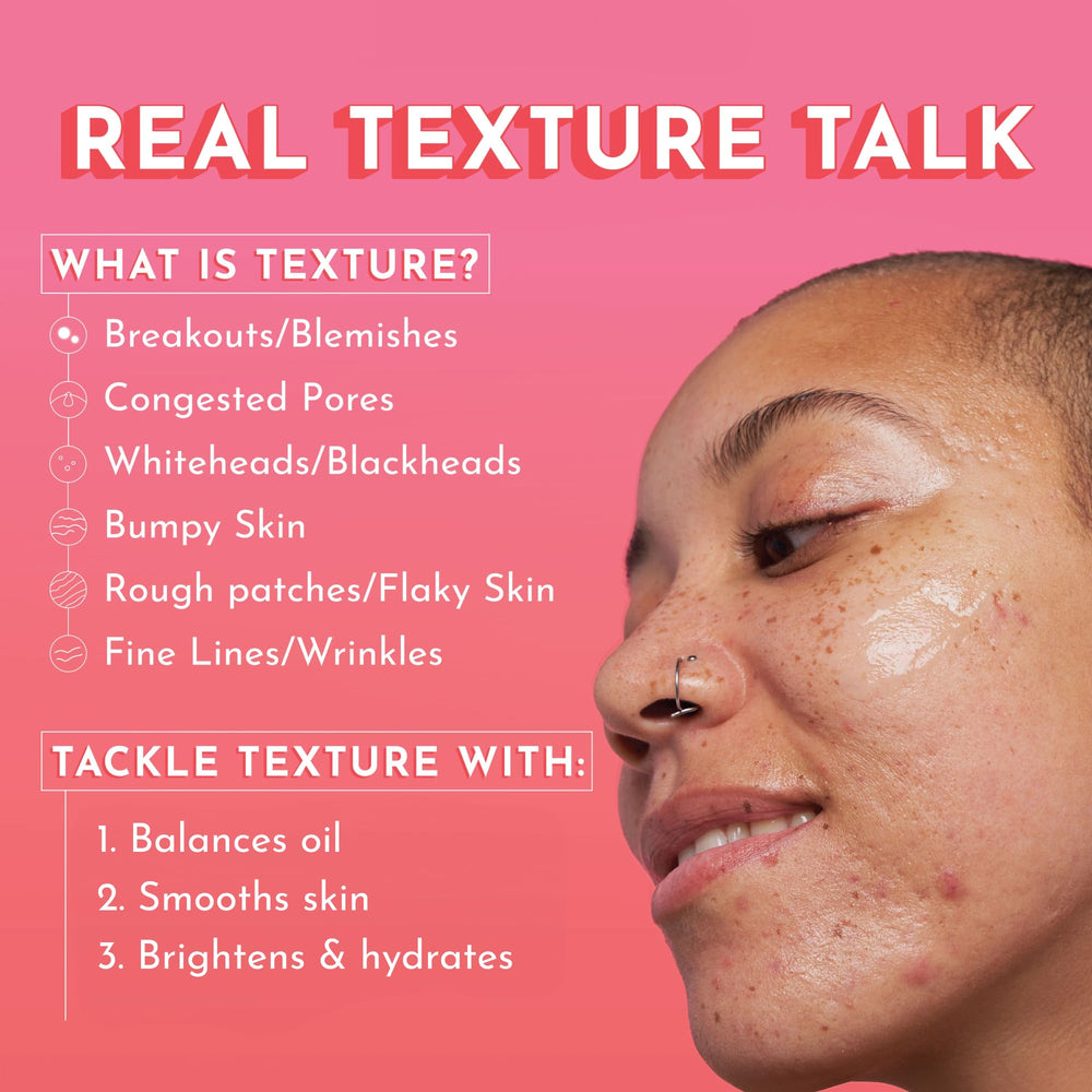 Glow Recipe Strawberry Smoothing Serum close-up texture highlighting gentle exfoliation.
