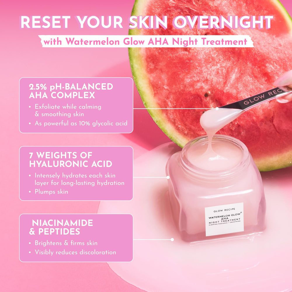 Glow Recipe textura gel de la mascarilla Watermelon Glow para exfoliación suave.