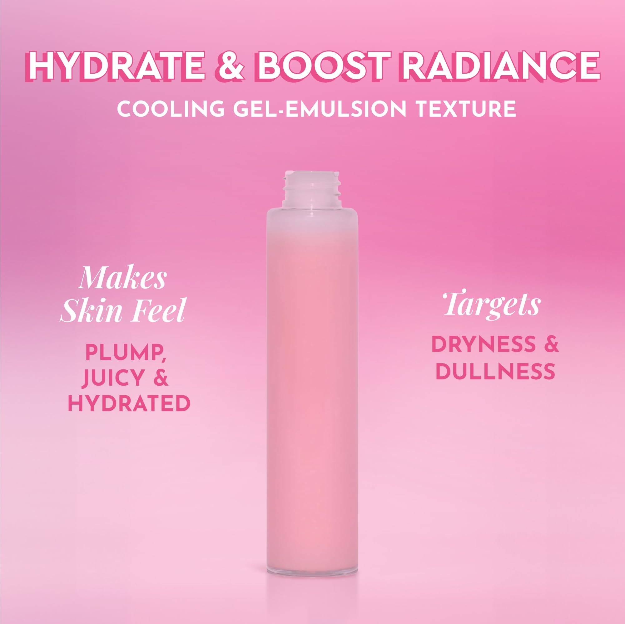 Glow Recipe Watermelon extract hydration image showcases quenching moisture for a dewy complexion.