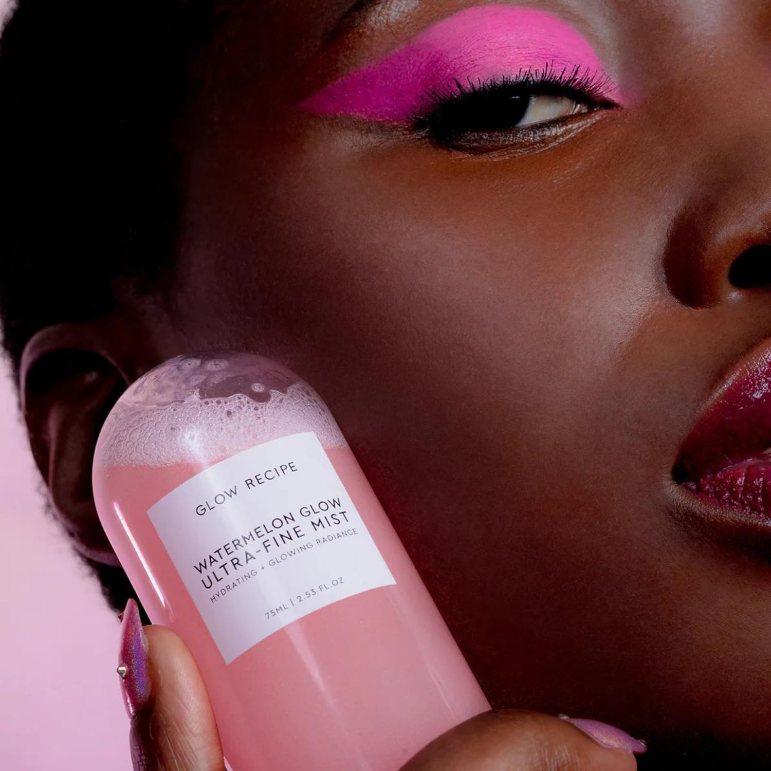Glow Recipe Watermelon Glow Spray ingredients list with vegan formula.