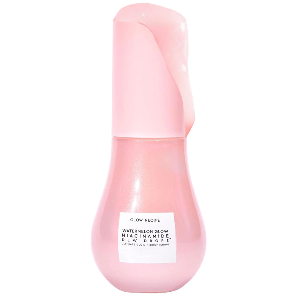 Glow Recipe Watermelon Niacinamide Dew Drops bottle shown for radiant hydration.