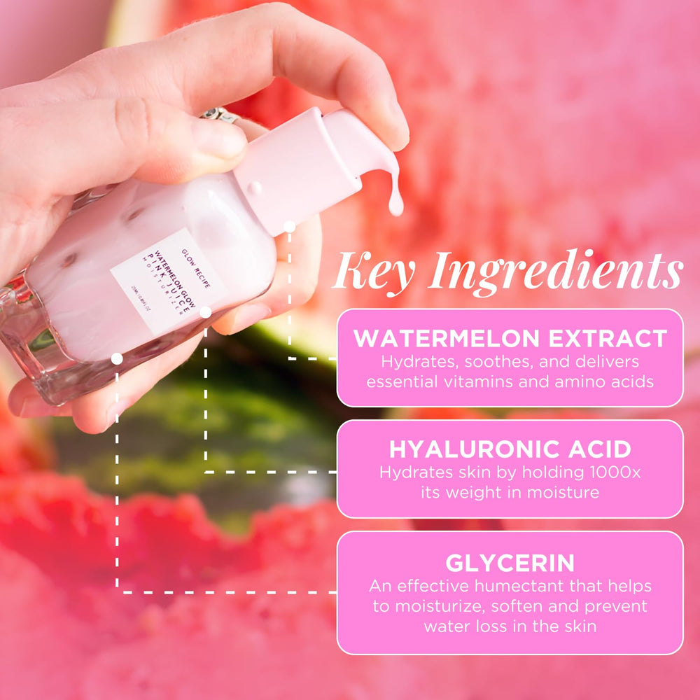 Glow Recipe Watermelon Pink Juice Moisturizer close-up texture for juicy finish