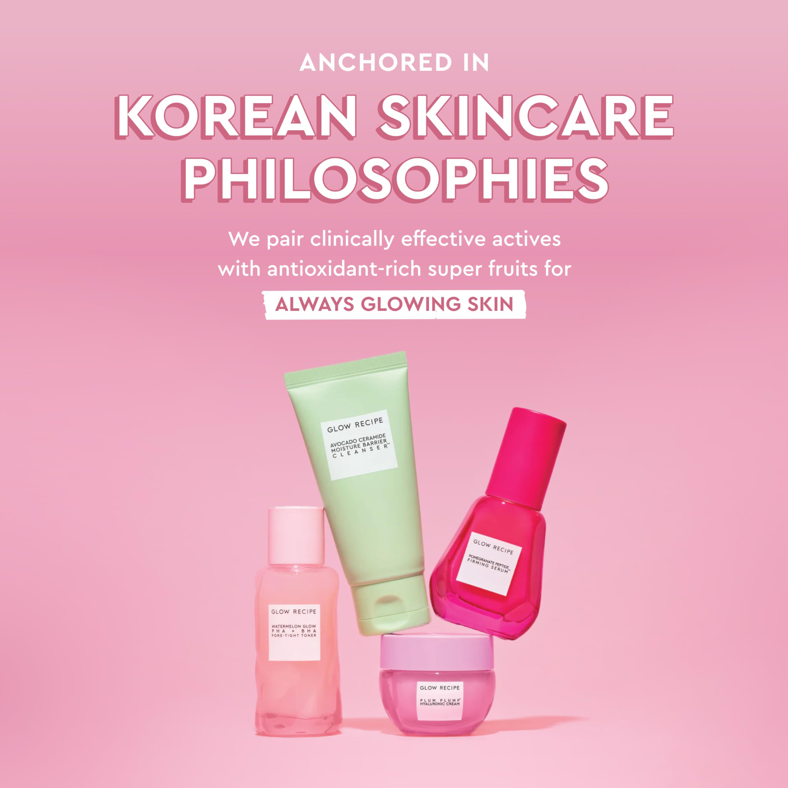 Glow Recipe Watermelon Pink Juice Moisturizer top label highlighting oil-free formula
