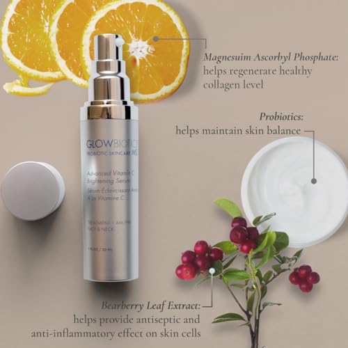 Glowbiotics airless pump system shown for consistent, protected serum delivery