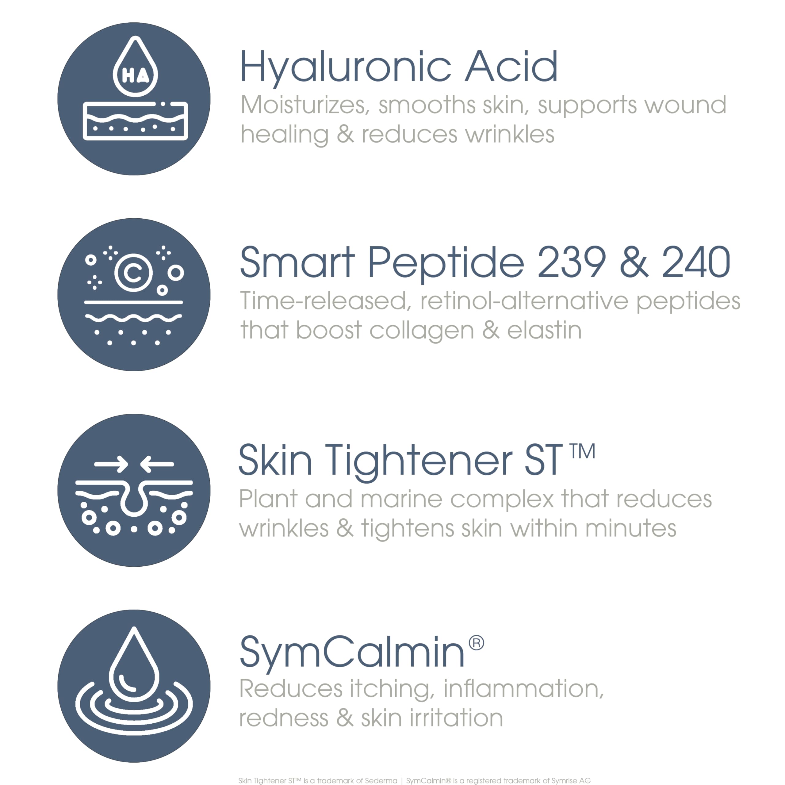 Glowbiotics Calming Restorative Treatment ingredients and peptides supporting skin resilience and firmness