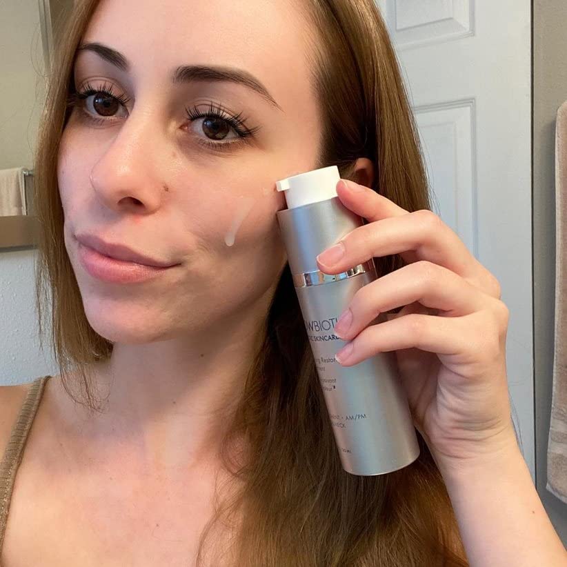 Front view of Glowbiotics packaging for Calming Restorative Treatment