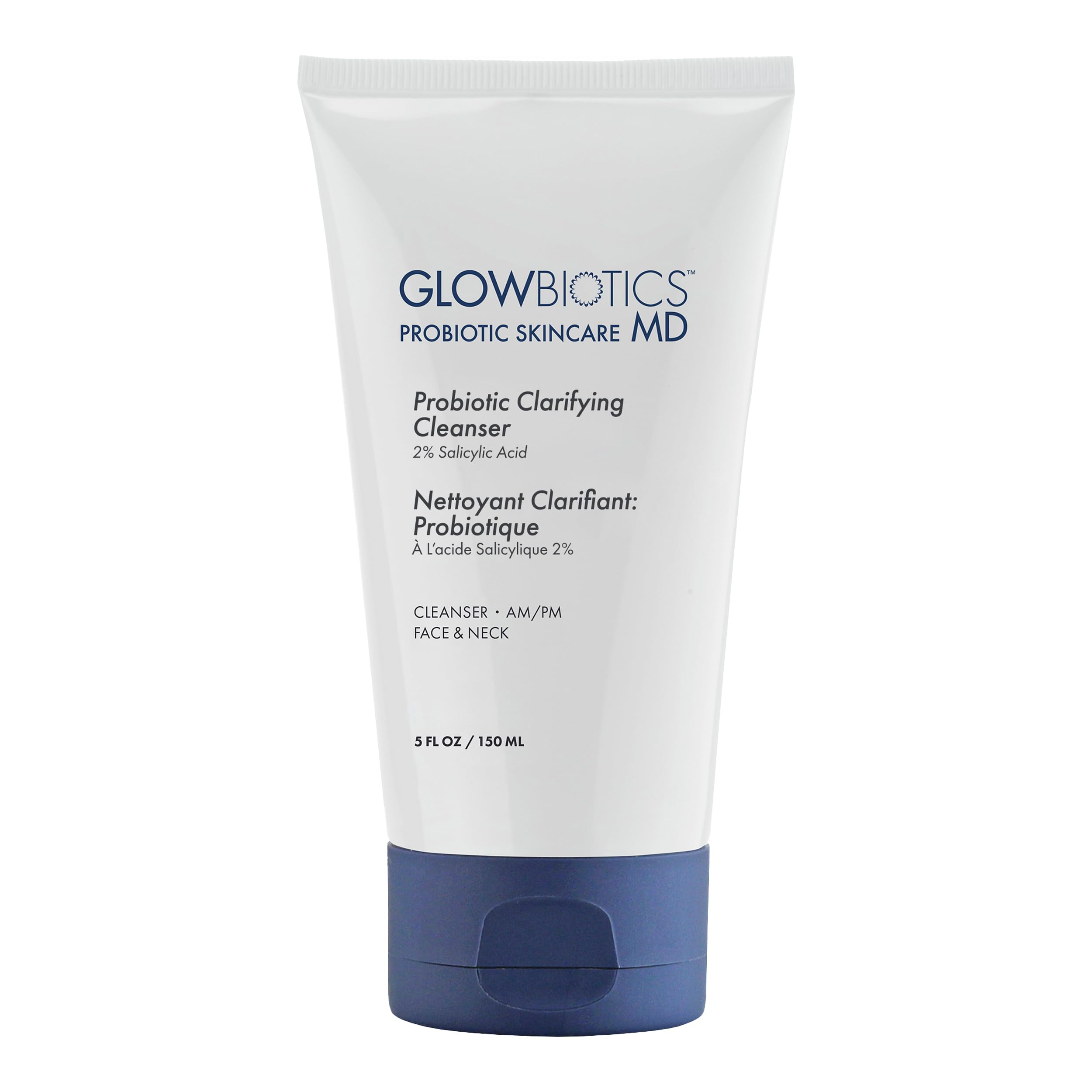 Lave-visage probiotiques Glowbiotics avec BHA nettoie les pores en douceur.